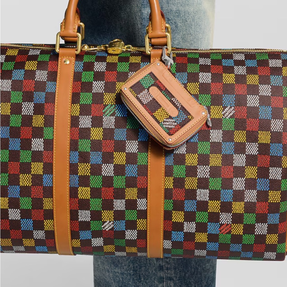 Louis Vuitton Colorful Damier Tape Key Holder and Bag Charm